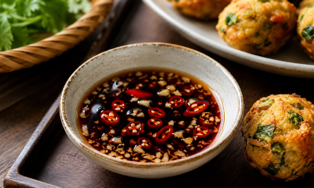 chả đậu hũ viên chiên thuần chay 