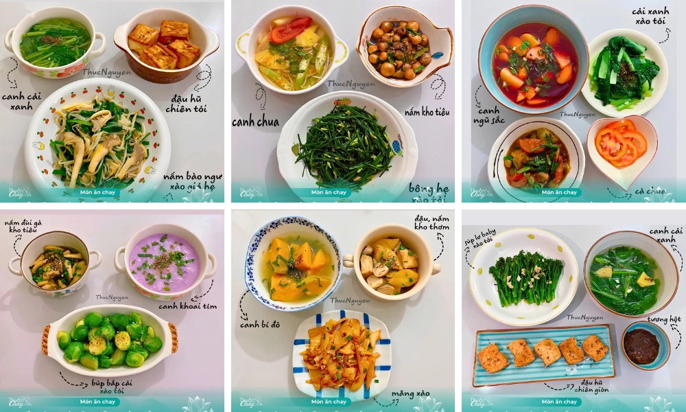mâm cơm chay