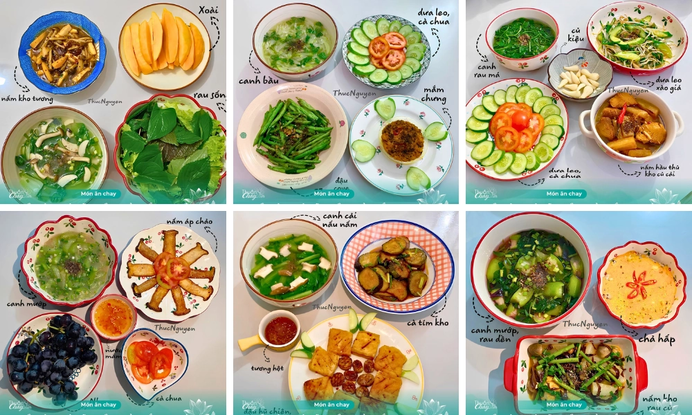 mâm cơm chay