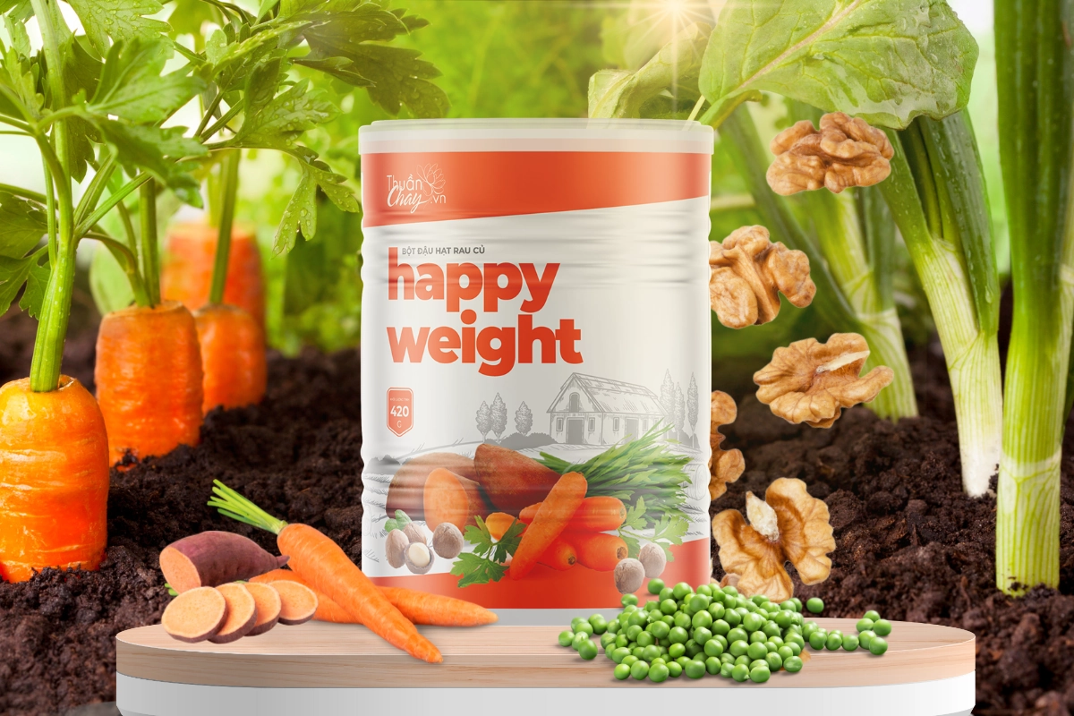 Bột đậu hạt và rau củ Happy Weight