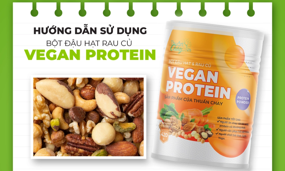 Bột đậu hạt và rau củ Vegan Protein 