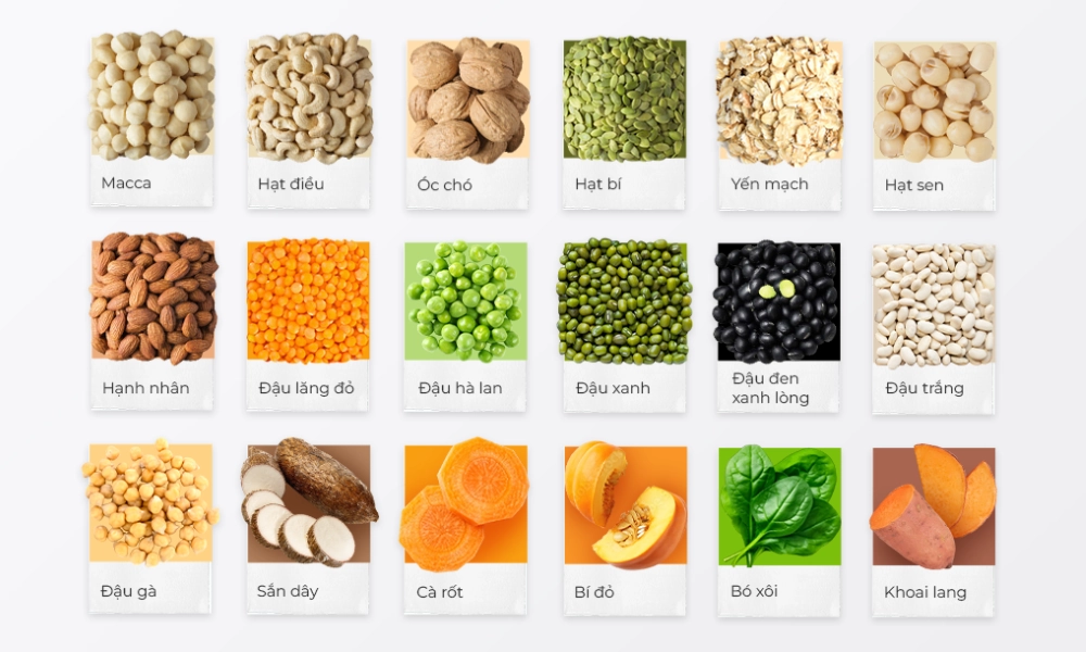 Bột đậu hạt và rau củ Vegan Protein