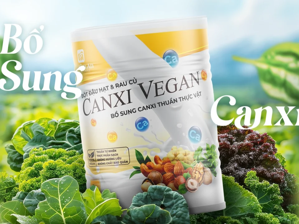 bột đậu hạt rau củ Canxi Vegan