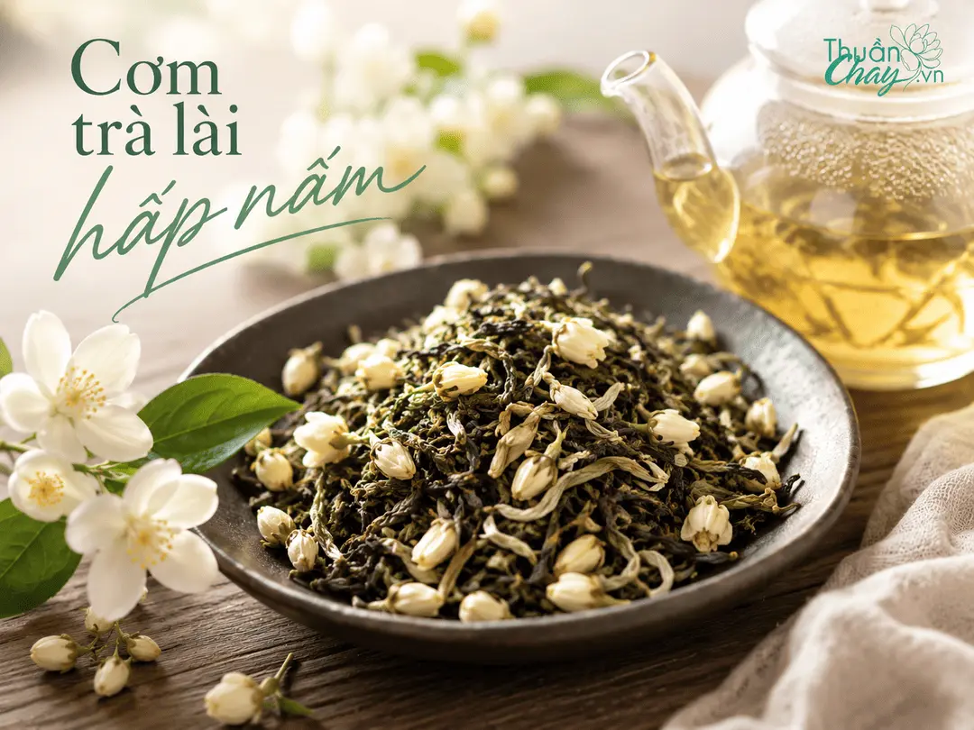 Cơm Trà Lài Hấp Nấm: Bữa Cơm Chay Lạ Miệng Thơm Dịu Mùa Hè 2 Đặc điểm cơm trà lài hấp nấm: hương hoa lài, nấm hương, hạt sen