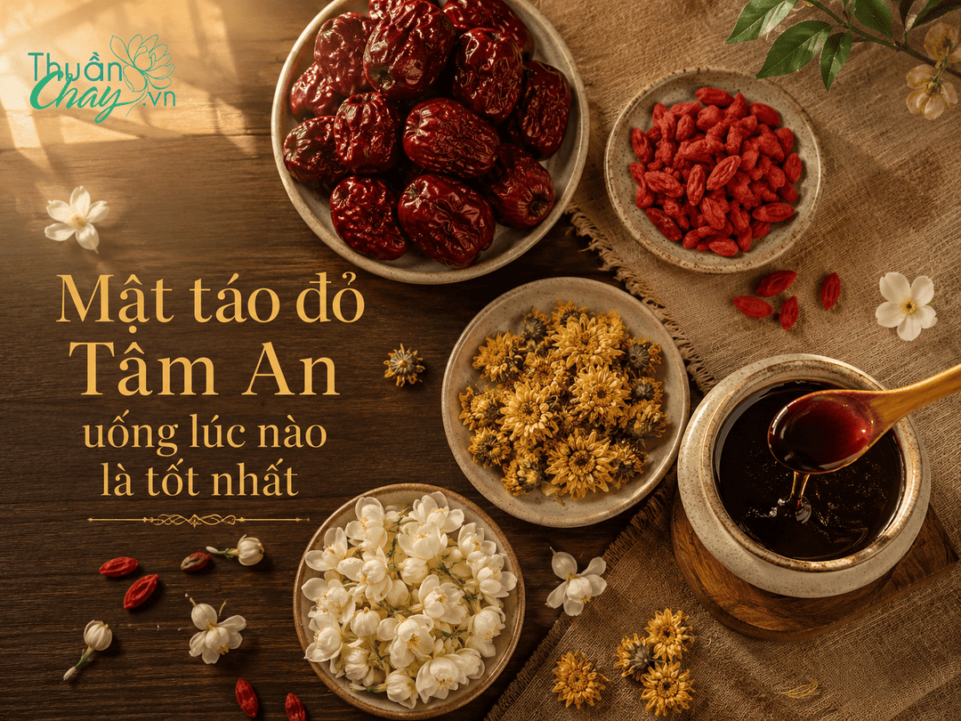 Mật táo đỏ Tâm An uống lúc nào tốt nhất