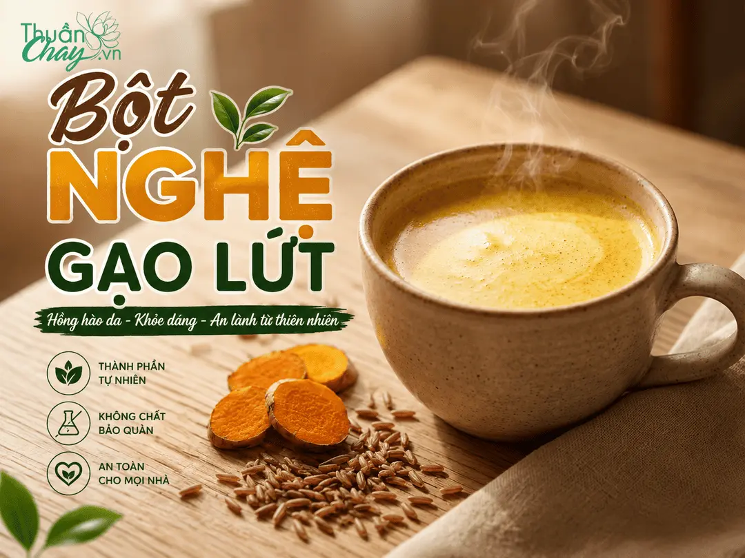 Bột Nghệ Gạo Lứt: Thành Phần Nghệ Và Gạo Lứt Nguyên Cám 2 Bột nghệ gạo lứt từ nghệ và gạo lứt nguyên cám