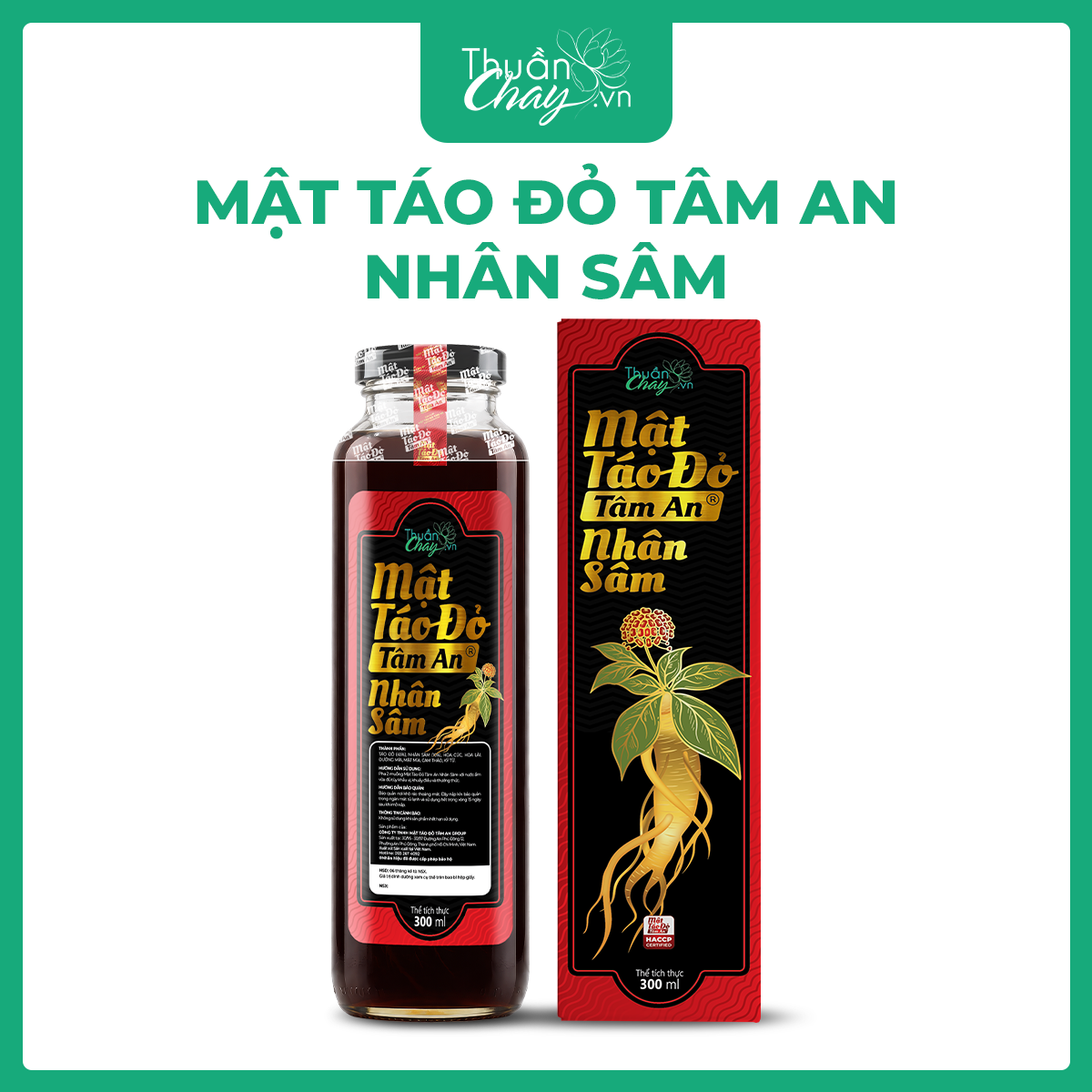 Mật Táo đỏ Tâm An nhân sâm