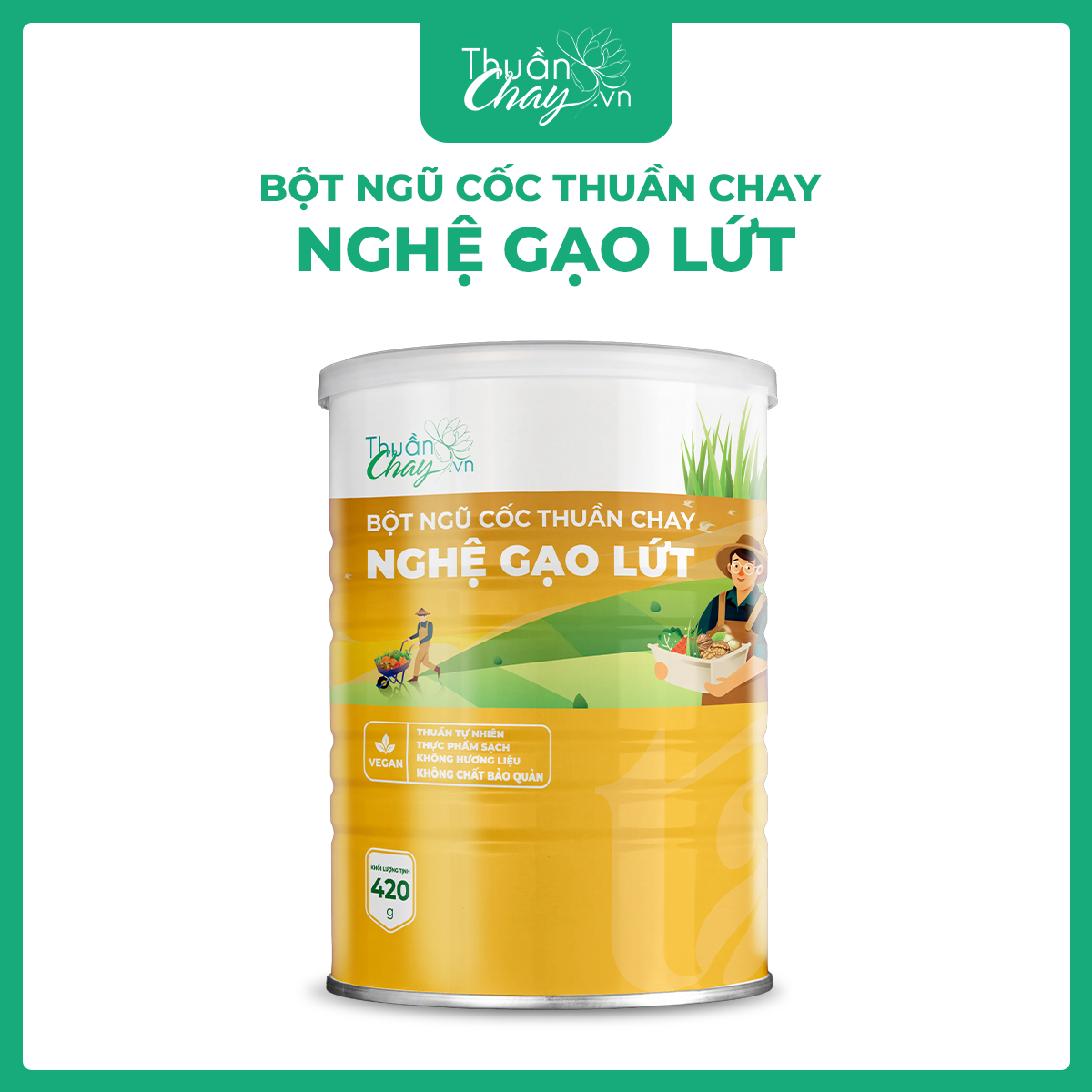 Bột ngũ cốc Thuần chay Nghệ Gạo Lứt