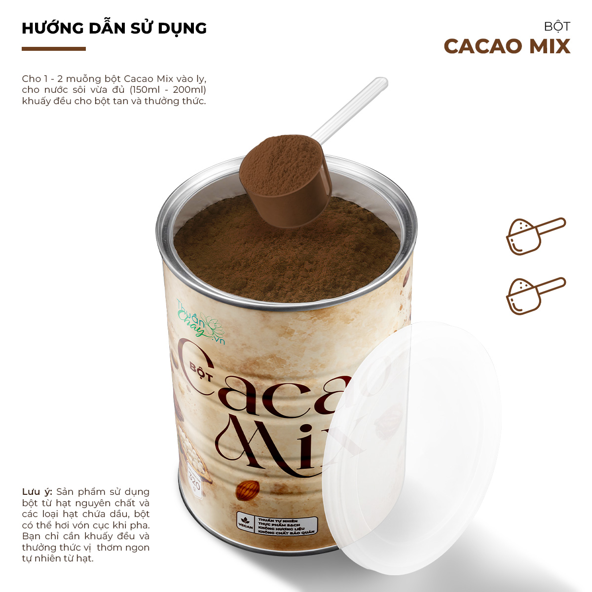 Bột Cacao Mix 4 Cách dùng Cacao Mix