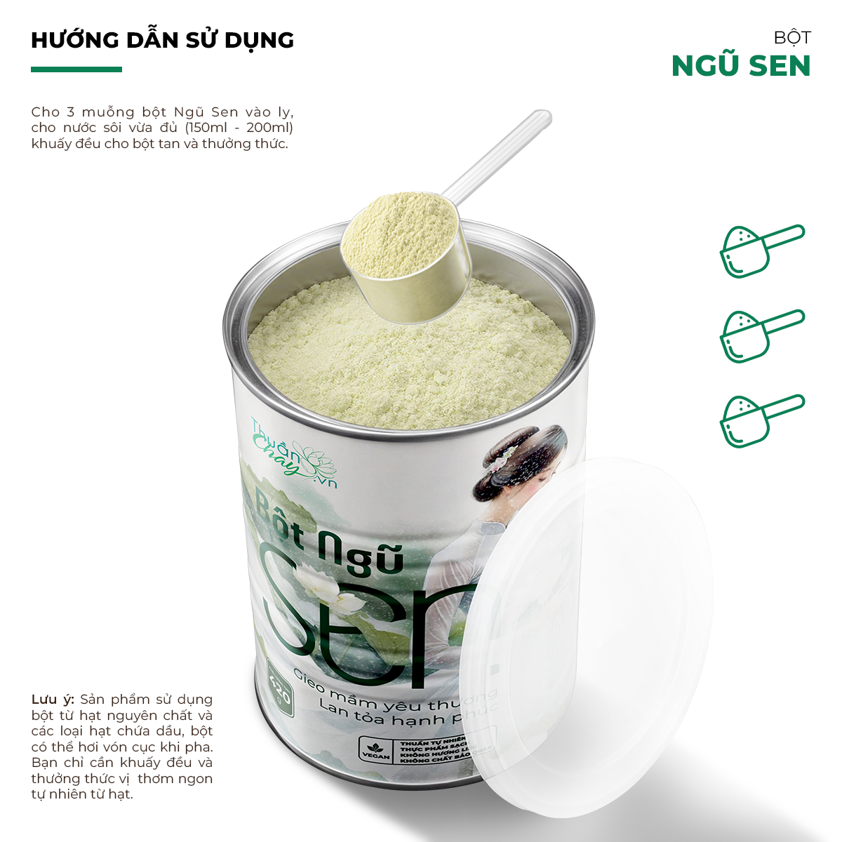 Bột Ngũ Sen 4 Cách pha Bột ngũ sen